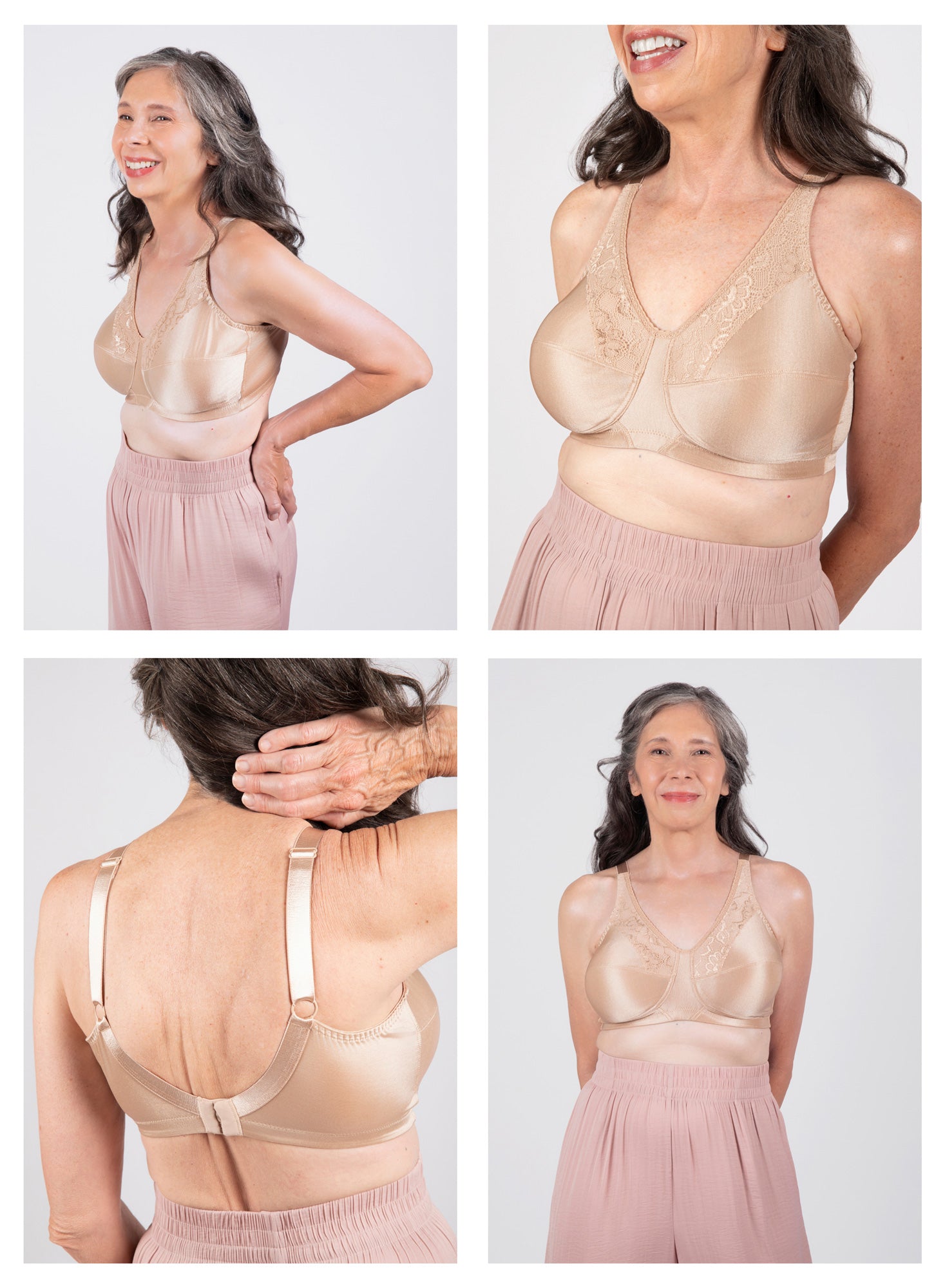 Ava Lace Accent Softcup Bra (6210 - Latte)