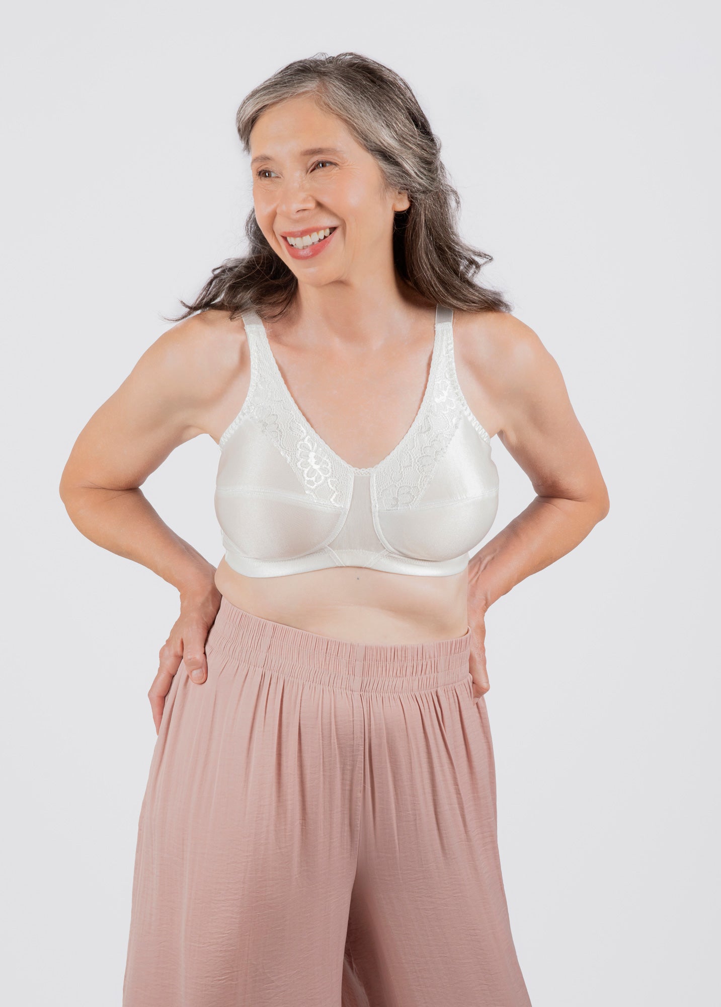 Ava Lace Accent Softcup Bra (6210 - Off White)