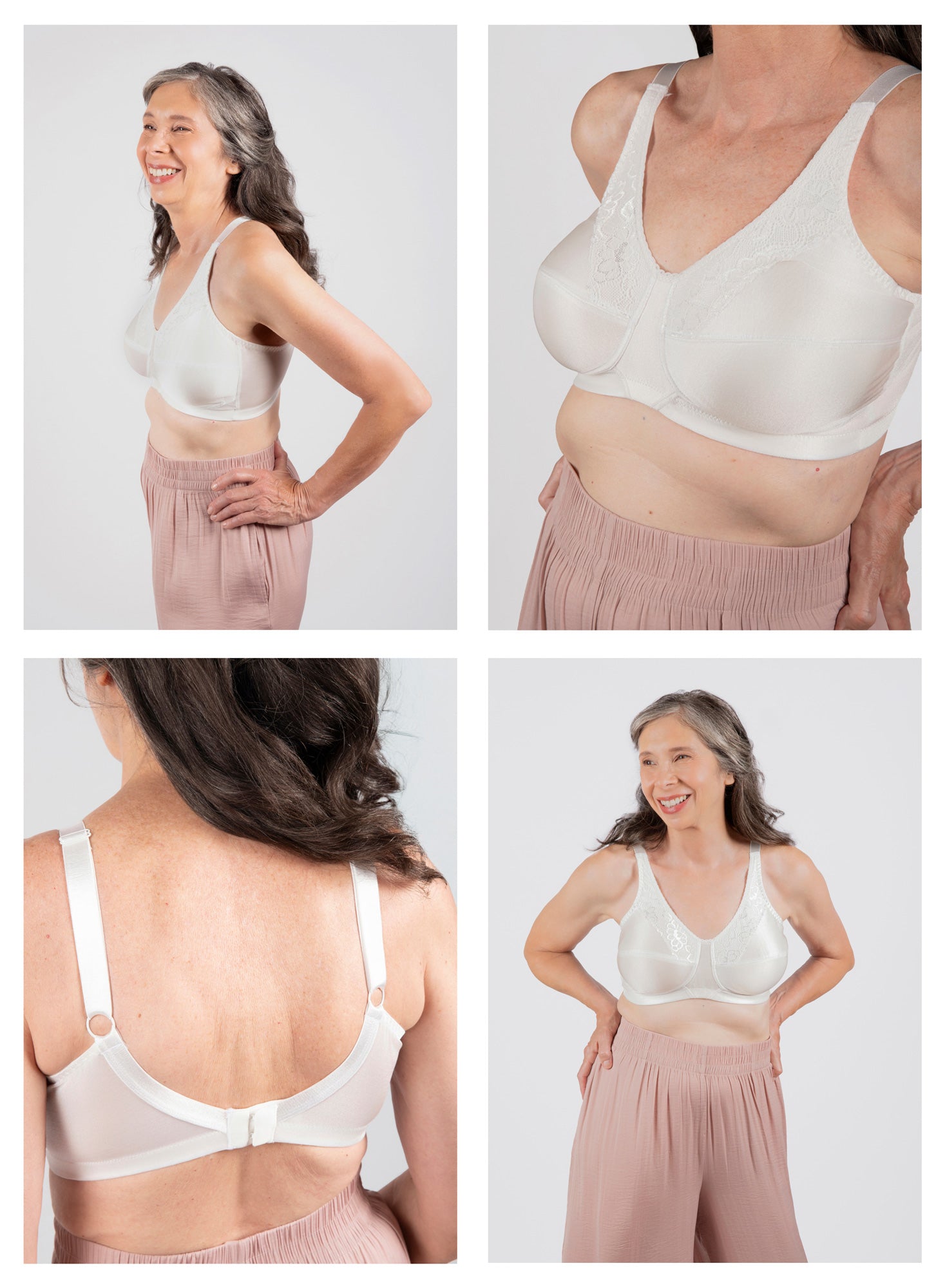 Ava Lace Accent Softcup Bra (6210 - Off White)