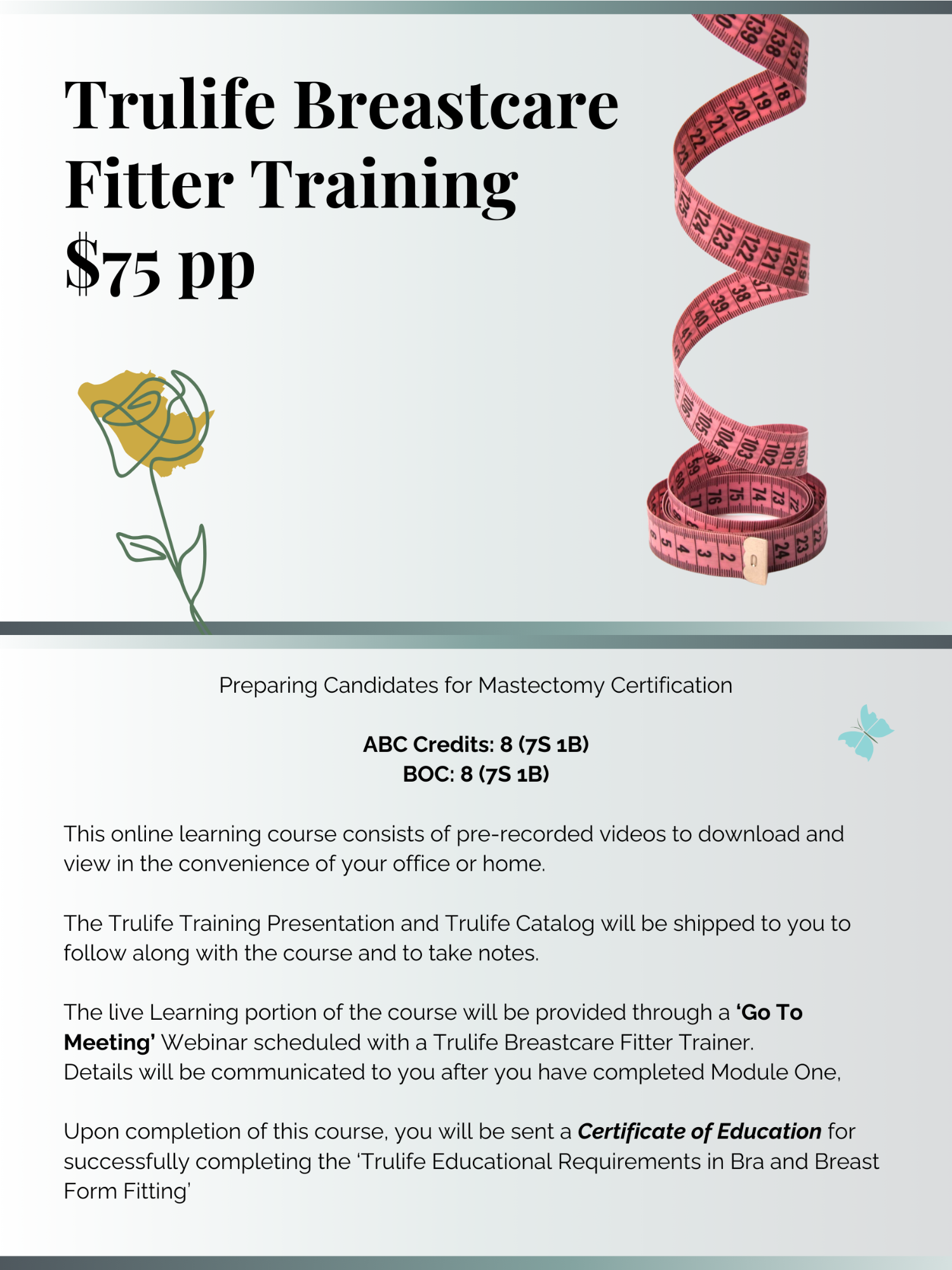 USA Trulife Breastcare Fitter Training