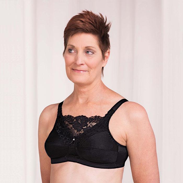 Trulife 210 Barbara Stylish Fit Lace Accent Softcup Mastectomy Bra